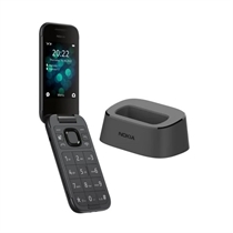 HMD Nokia 2660 4G flip mobiltelefon inkl. bordlader sort